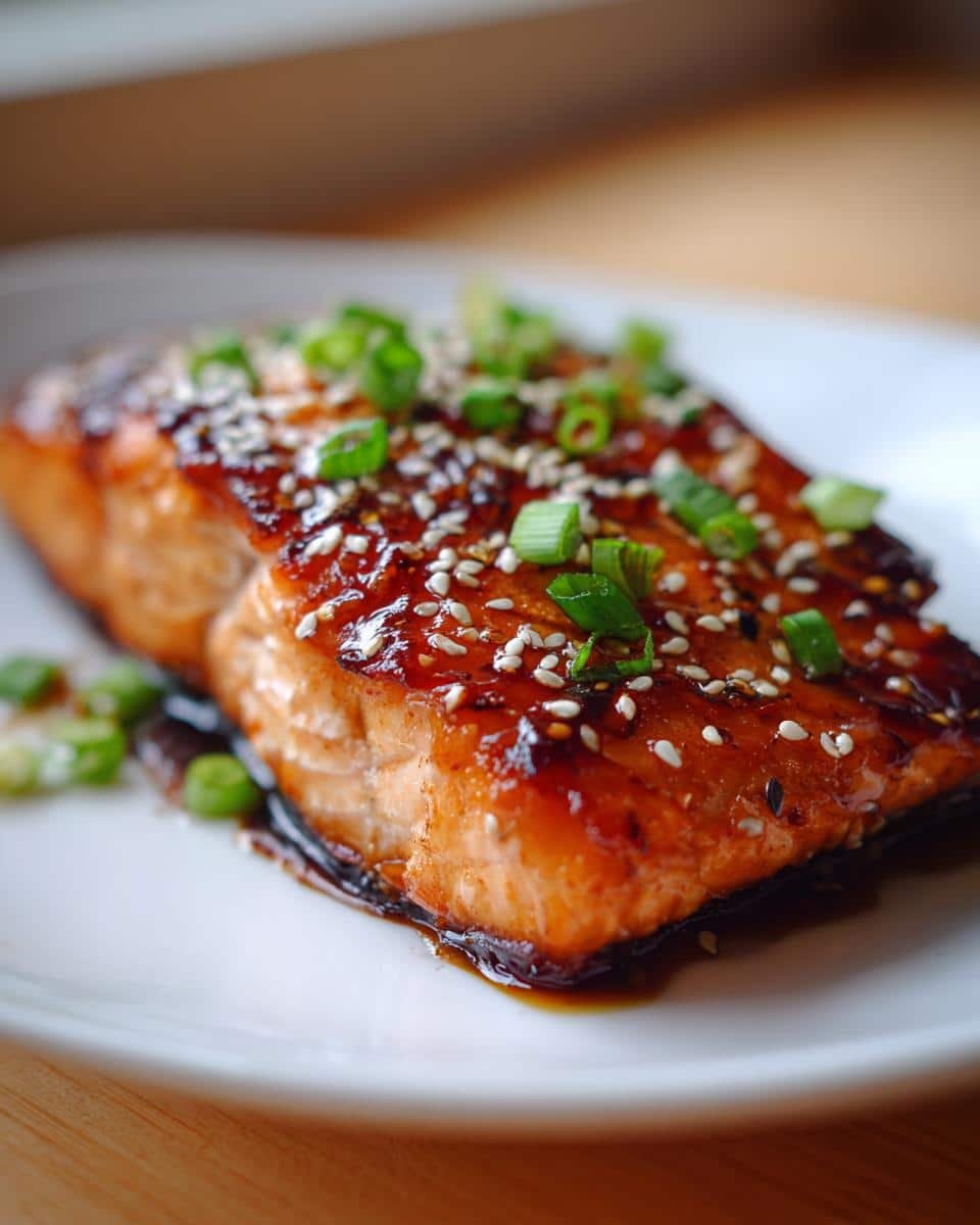 Honey Soy Glazed Salmon - detail 1