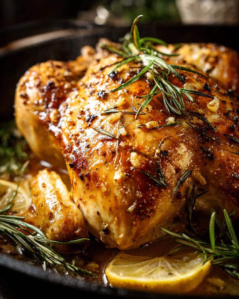 Lemon Rosemary Roasted Whole Chicken: The Ultimate 6-Ingredient Sunday Feast