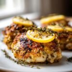 Lemon thyme baked chicken thighs kid friendly