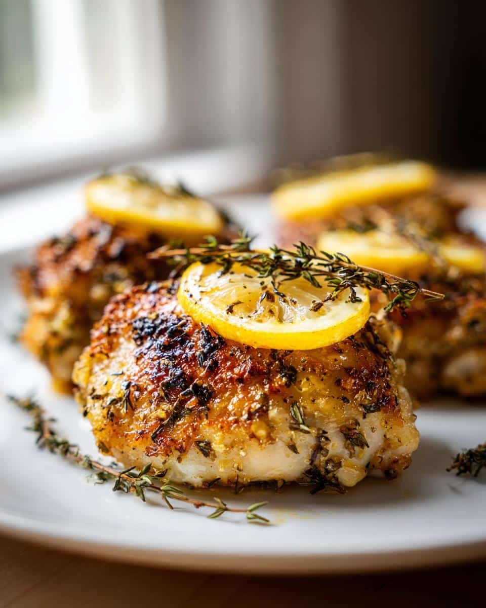 Juicy Lemon Thyme Baked Chicken Thighs Kid Friendly in 40 Minutes