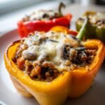 Lentil and Mushroom Stuffed Peppers