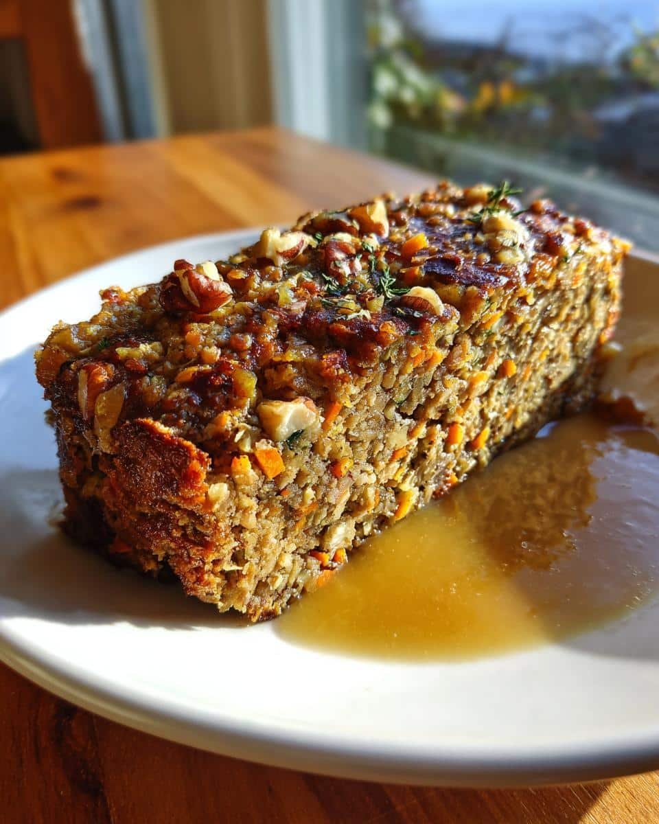 Savory Lentil Walnut Loaf Holiday Vegan Roast in 1 Hour