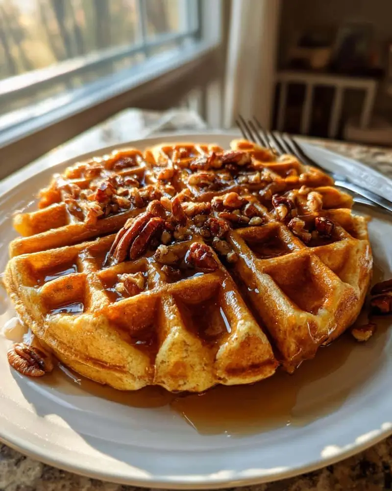 Maple Pecan Waffles - detail 1