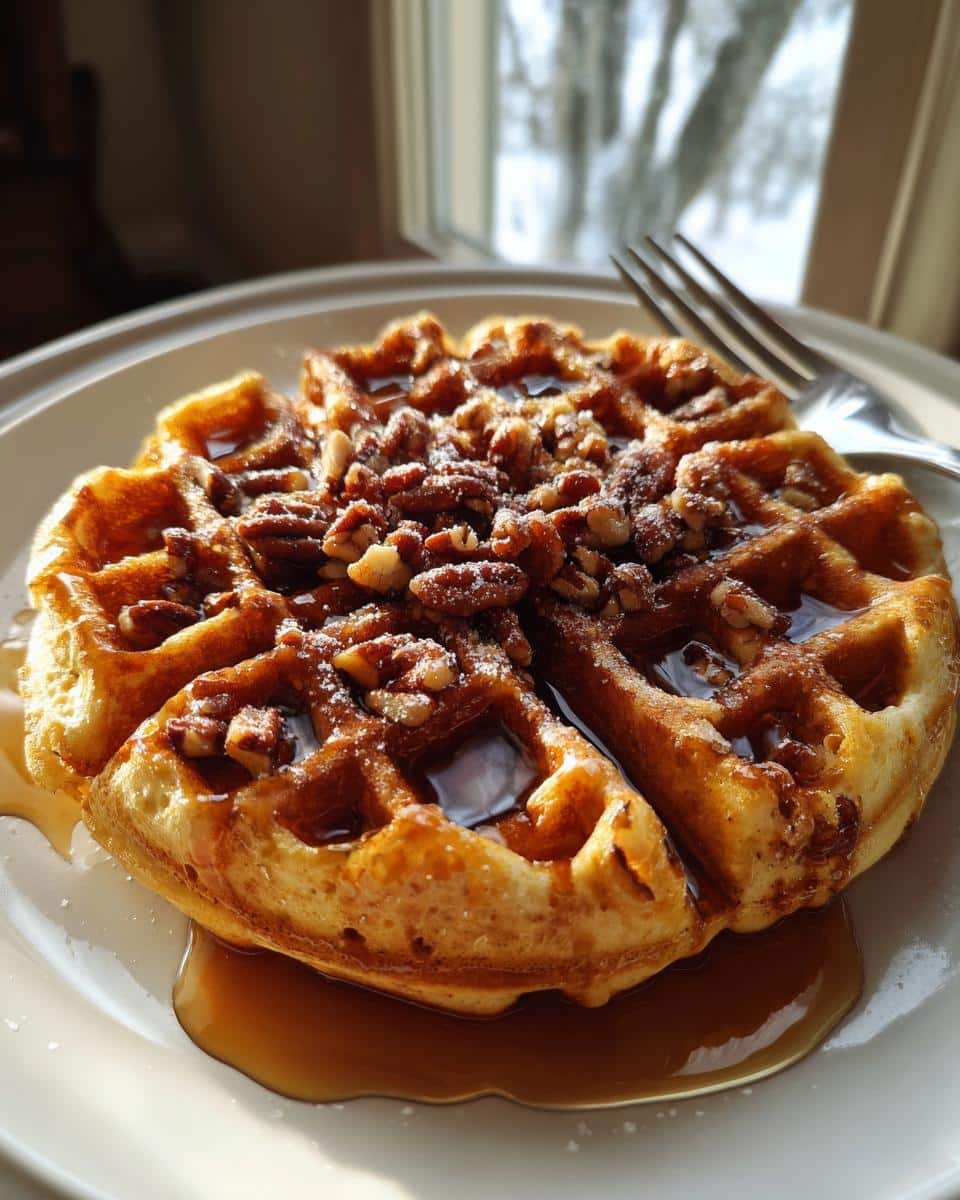 Maple Pecan Waffles - detail 2