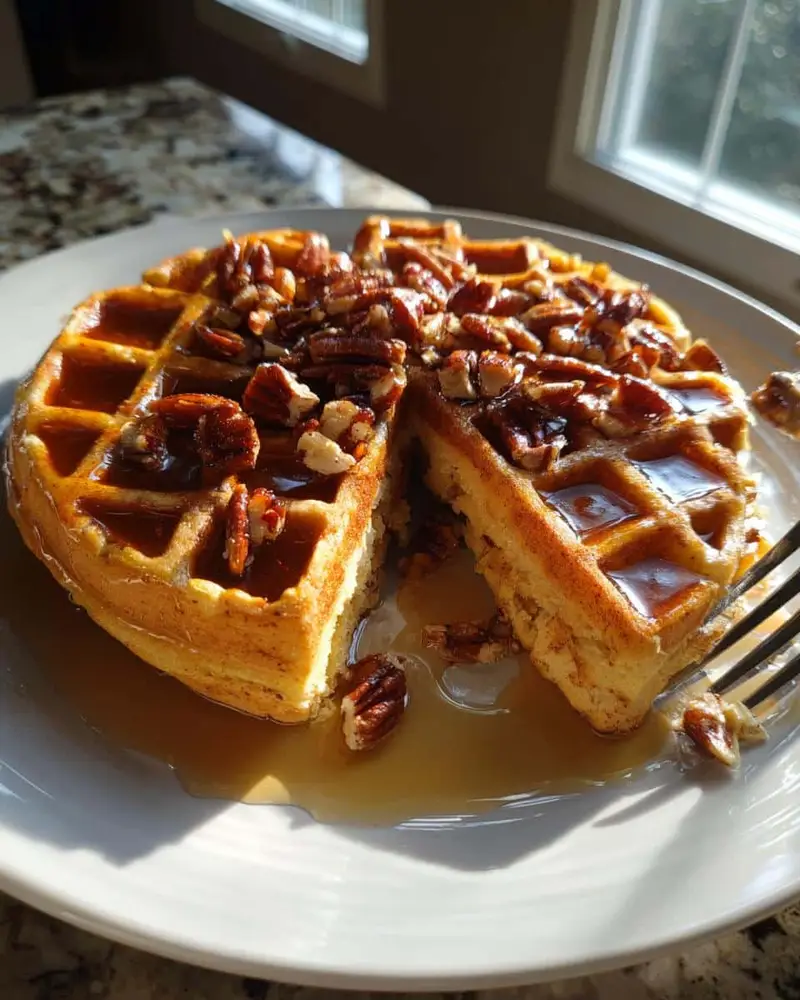 Maple Pecan Waffles - detail 3