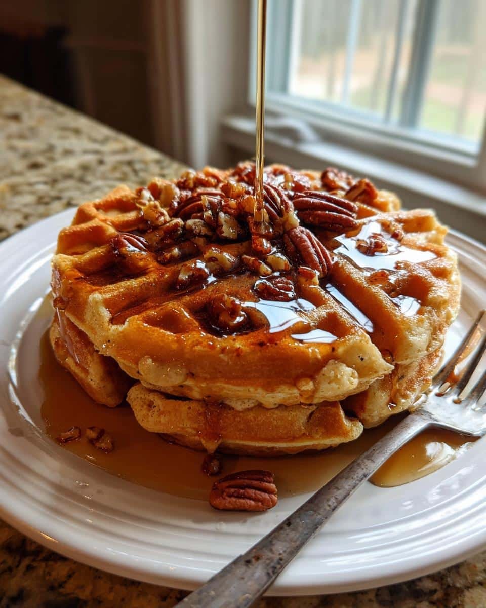 Irresistible Maple Pecan Waffles in 30 Minutes Flat