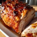 Maple glazed turkey roast for family dinner