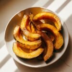 Maple roasted acorn squash holiday side​