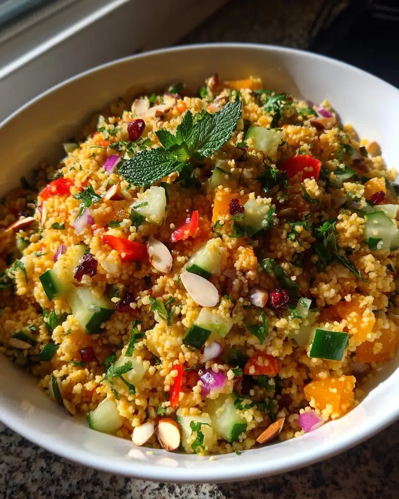10-Minute Moroccan Couscous Salad Make Ahead – Fresh & Flavorful!