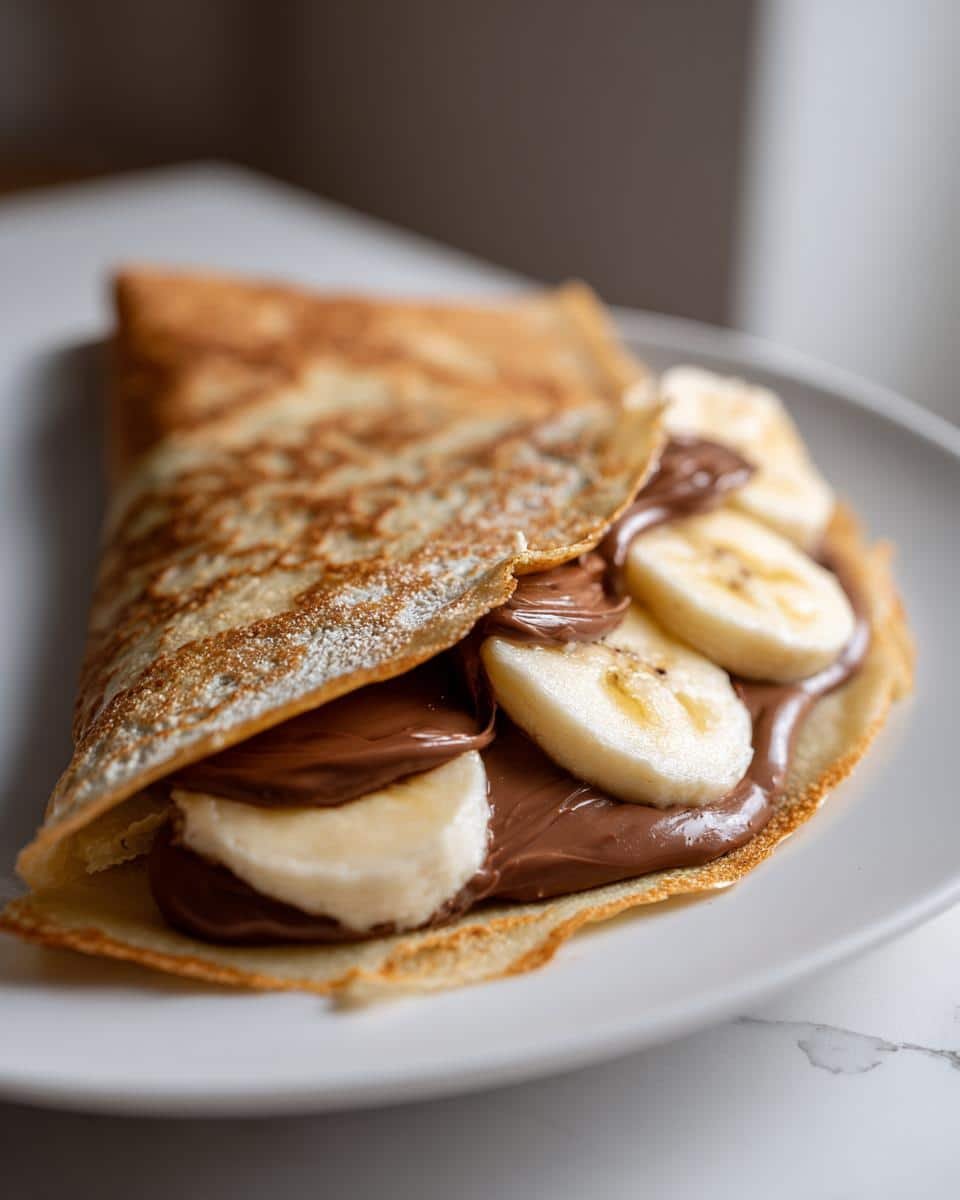 Nutella Banana Crepes - detail 1