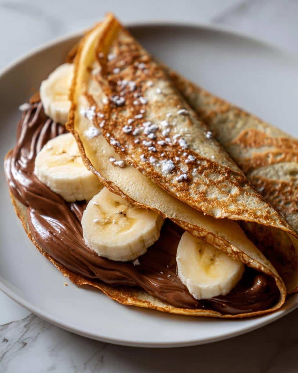 Nutella Banana Crepes - detail 2