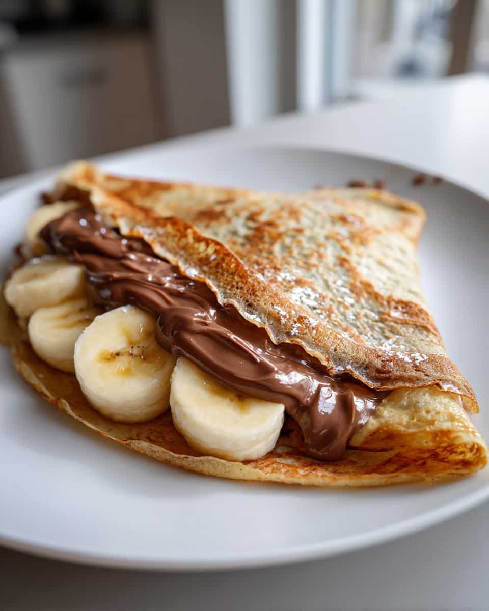 Nutella Banana Crepes - detail 3
