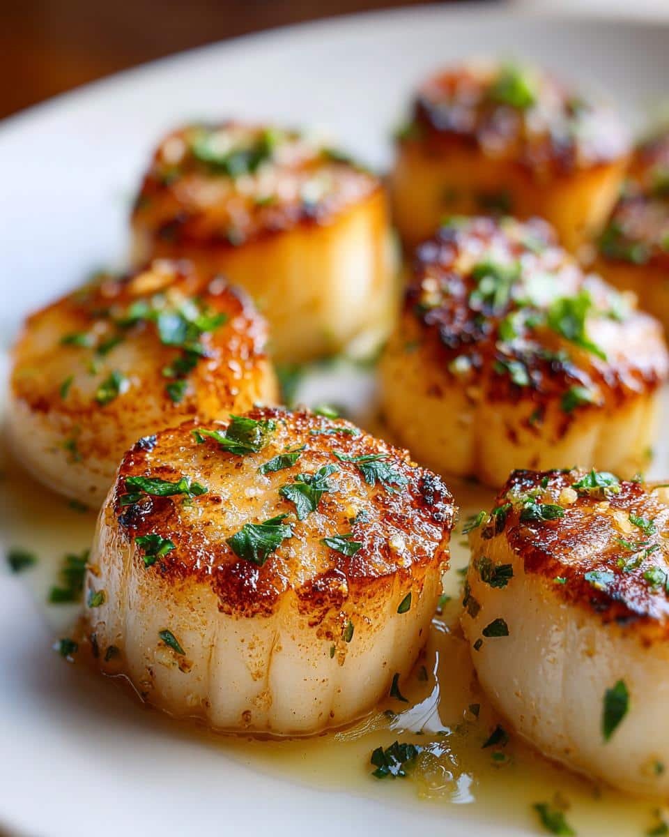 Pan Seared Scallops - detail 1