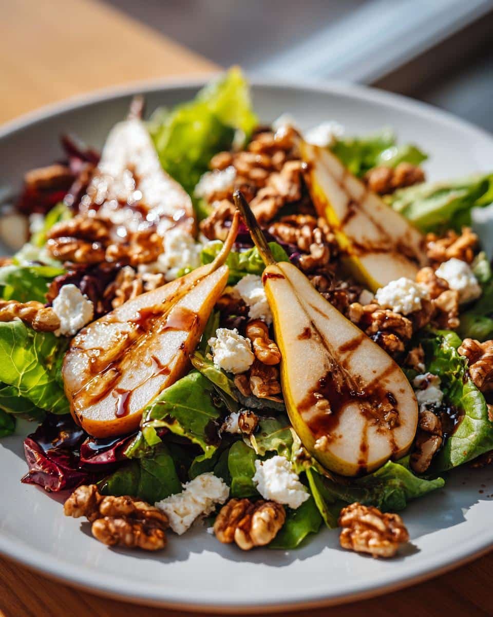 Pear Walnut Salad - detail 1