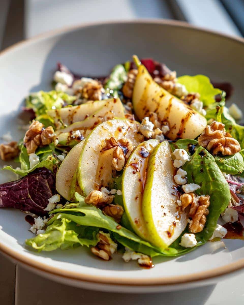 Pear Walnut Salad - detail 2