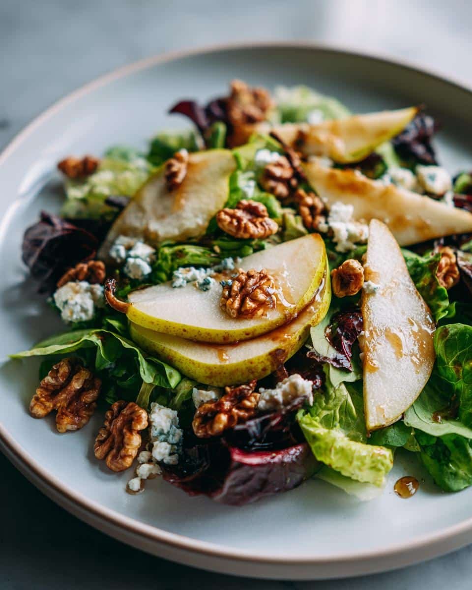 10-Minute Divine Pear Walnut Salad That Wow Every Bite