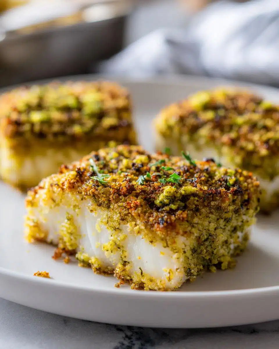 Pesto Crusted Fish - detail 1