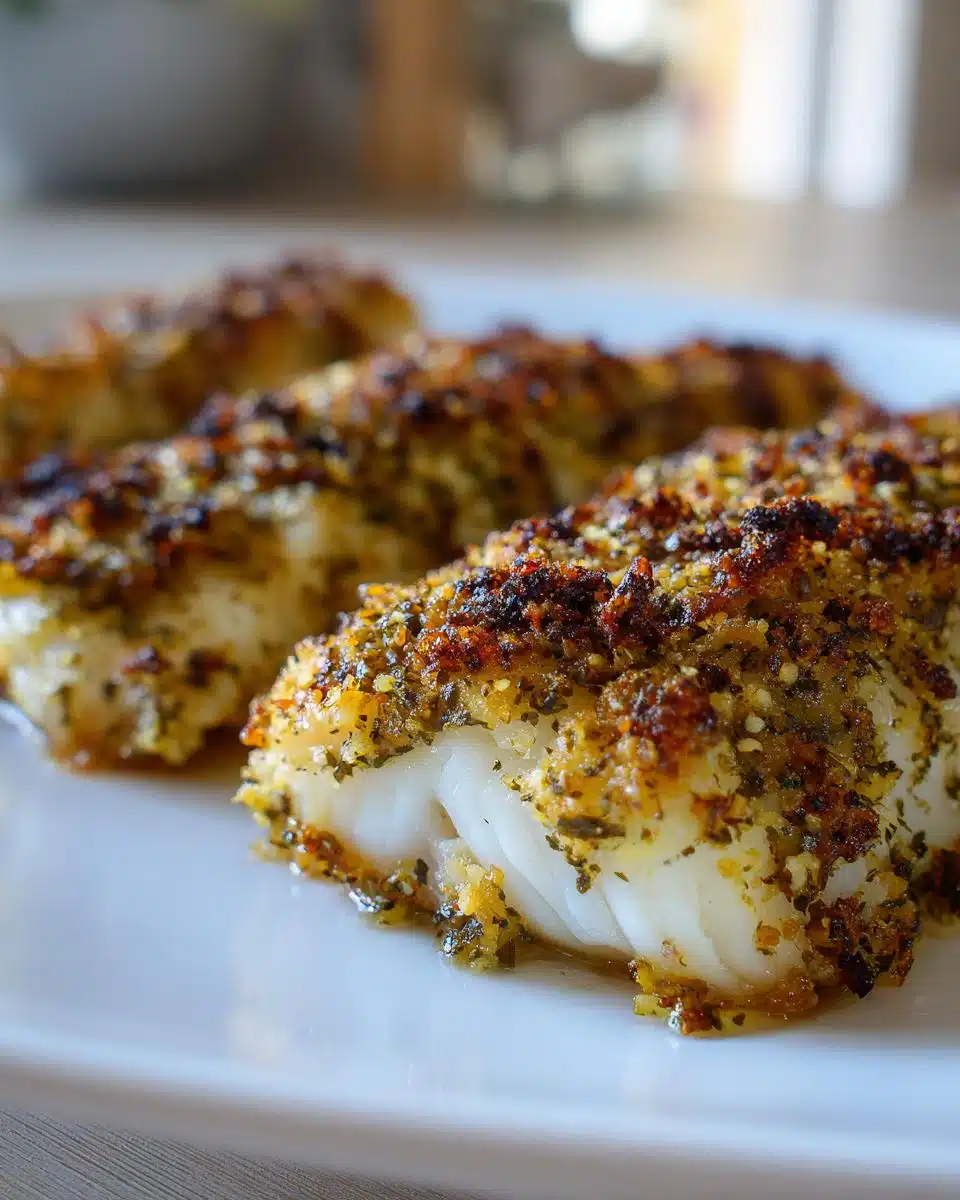 Pesto Crusted Fish