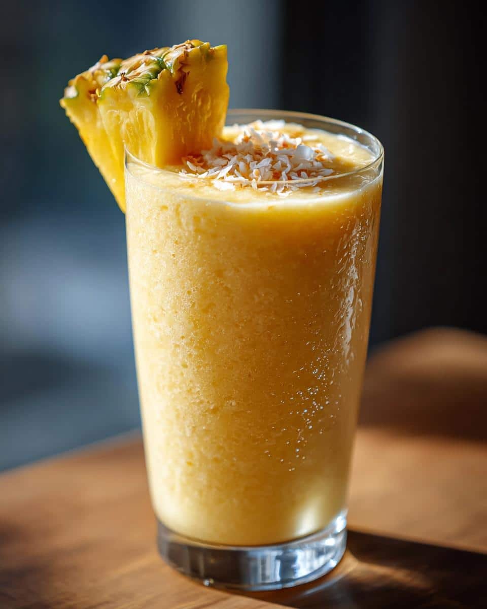 Pineapple Coconut Smoothie - detail 1