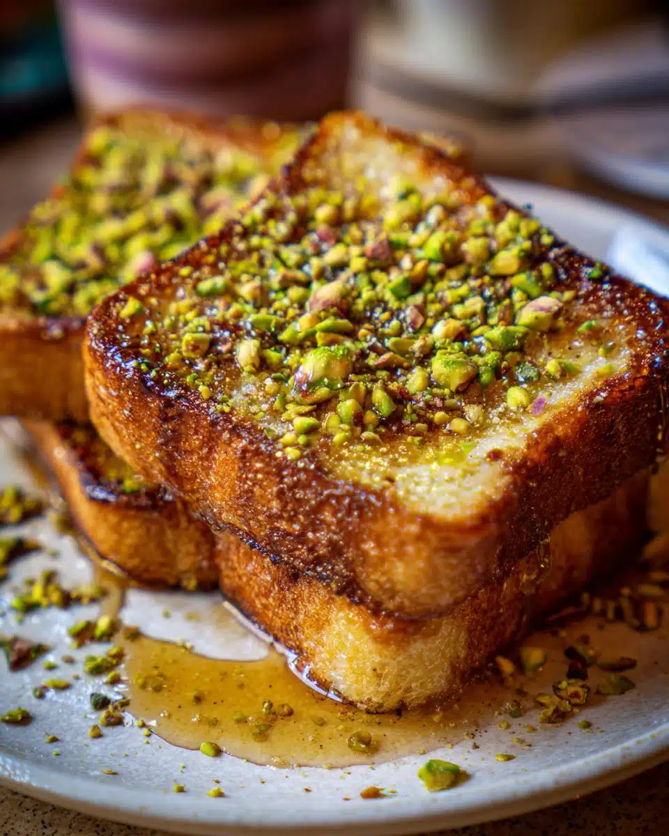 Pistachio Honey Toast