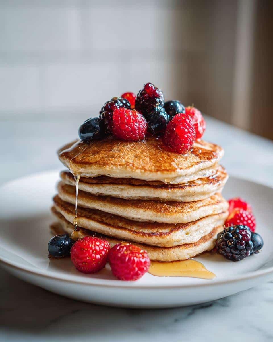 Fluffy Protein Pancake Stack in Just 15 Minutes – Irresistible!
