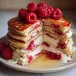 Raspberry Cheesecake Pancakes