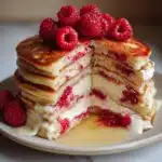 Raspberry Cheesecake Pancakes