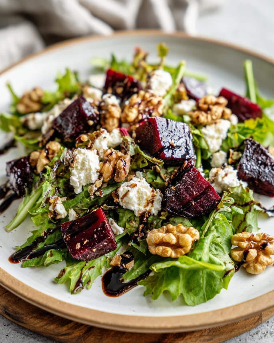 Roasted beet and goat cheese salad - detail 1