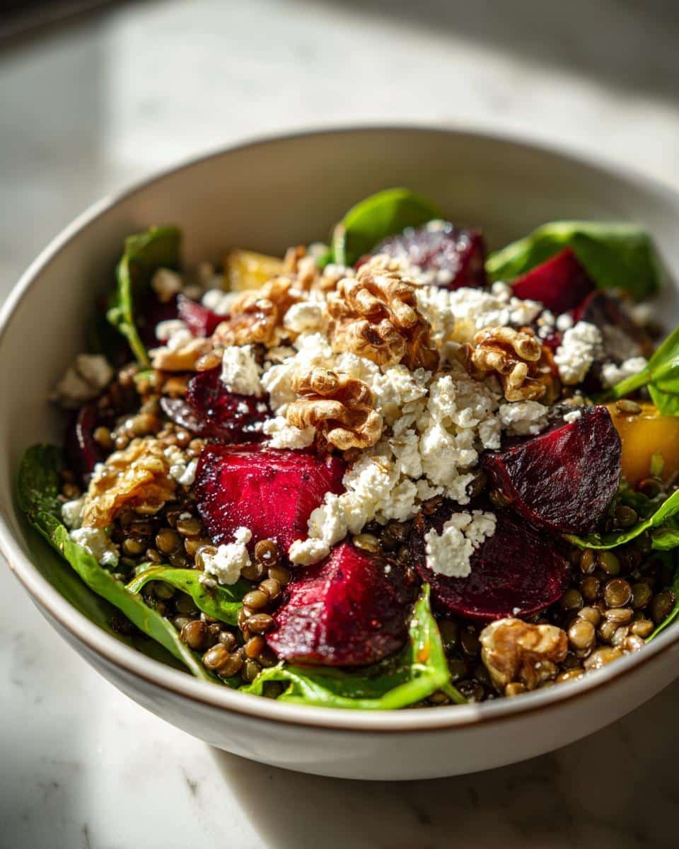 10-Minute Roasted Beet and Lentil Salad That’s Crazy Delicious