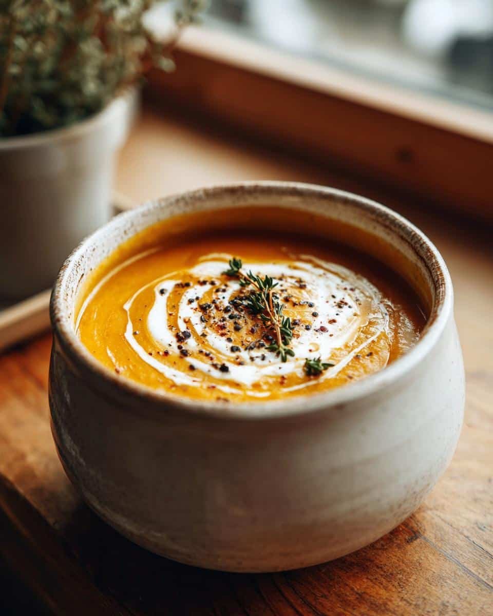 Roasted butternut squash soup cozy family dinner​ - detail 1