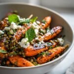 Roasted carrot and lentil salad