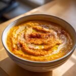 Roasted carrot and lentil soup