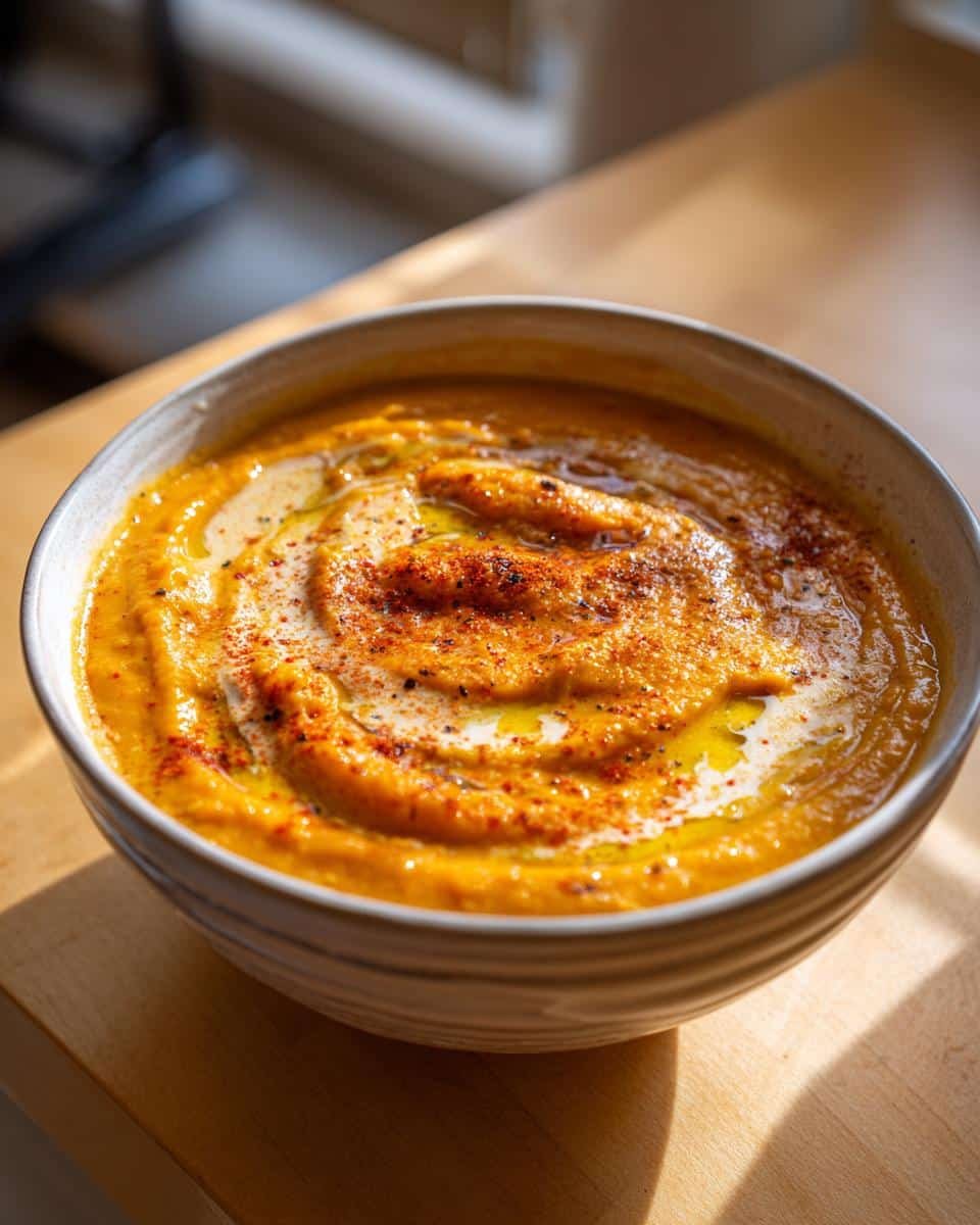 Creamy Roasted Carrot and Lentil Soup in 4 Easy Steps