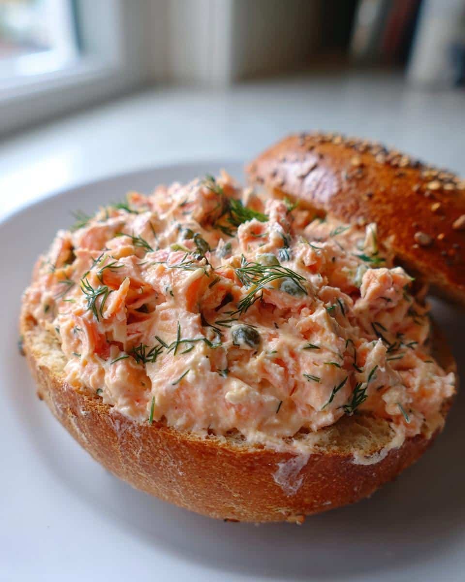10-Minute Smoked Salmon Bagel Spread – Creamy Perfection