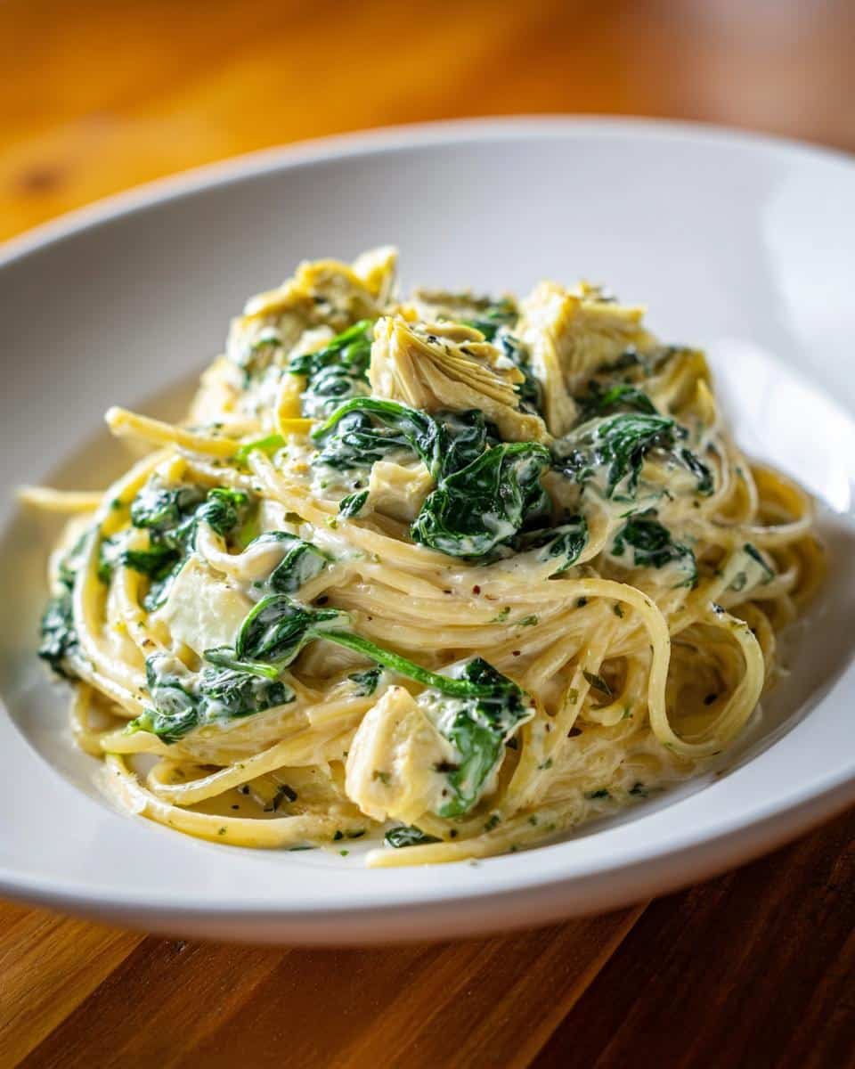 Spinach Artichoke Pasta - detail 1