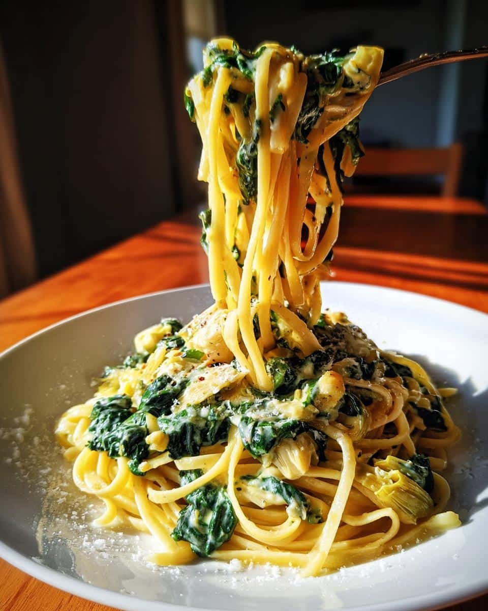 Creamy Spinach Artichoke Pasta in Just 25 Minutes