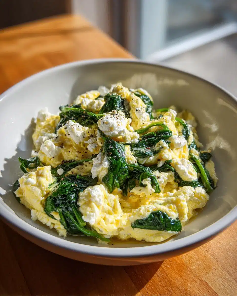 Spinach Feta Breakfast Scramble - detail 1