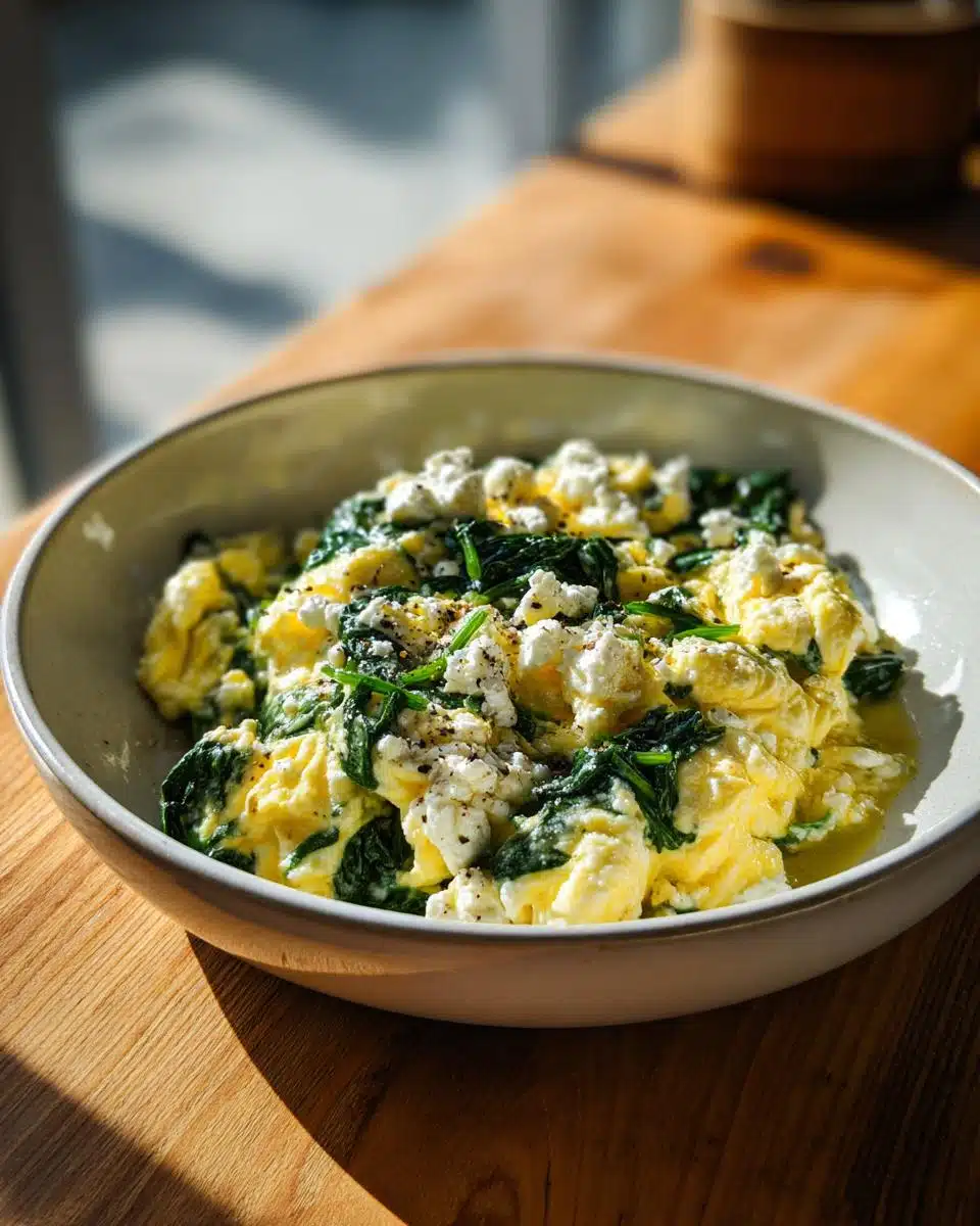 Spinach Feta Breakfast Scramble - detail 2