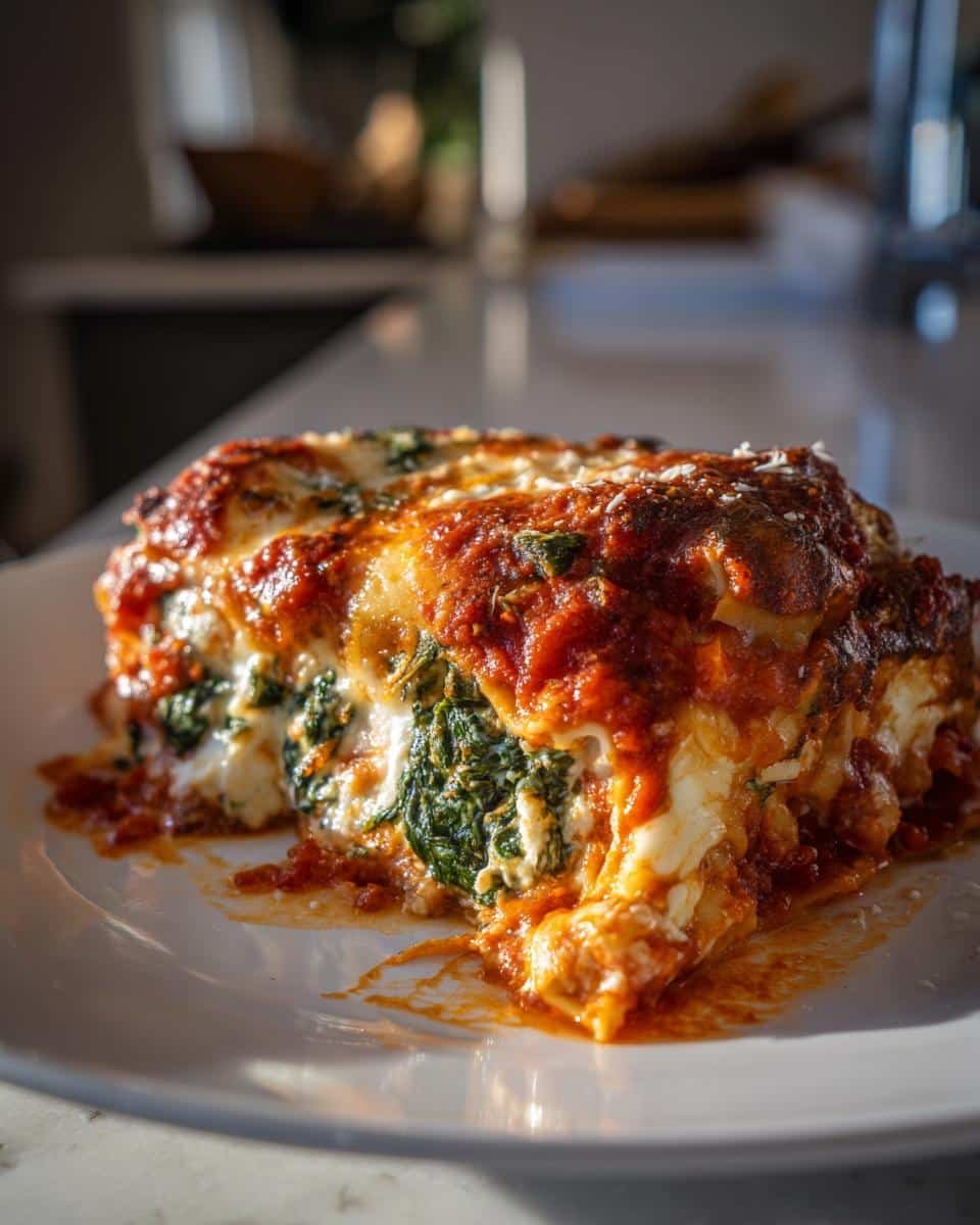 Spinach Ricotta Lasagna - detail 1