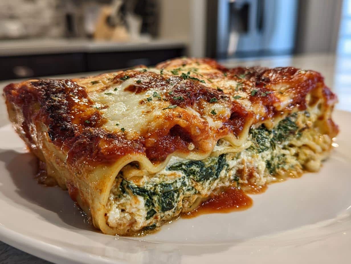 Spinach Ricotta Lasagna - detail 2