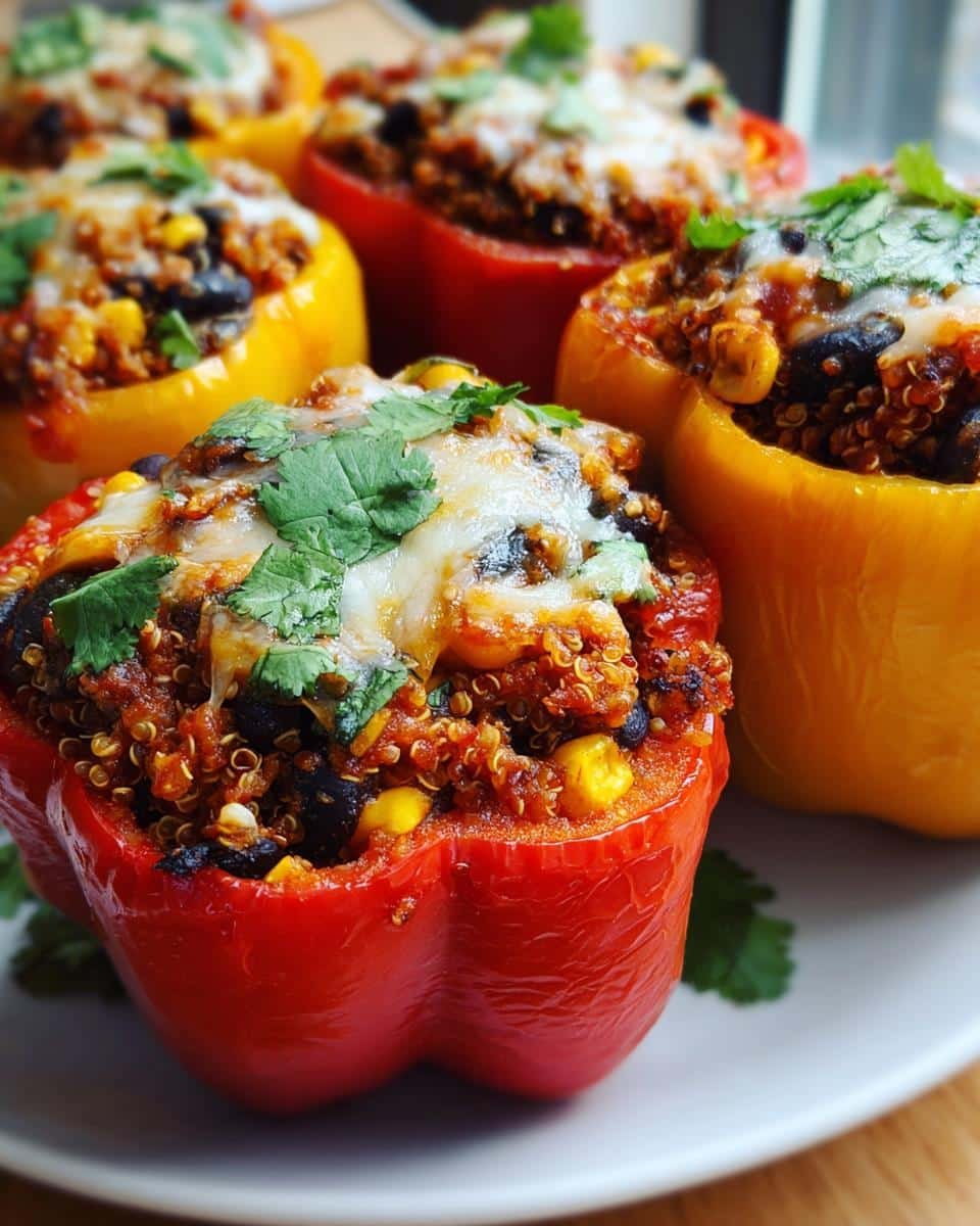 Delicious Stuffed Bell Peppers Quinoa for a Healthy Family Feast