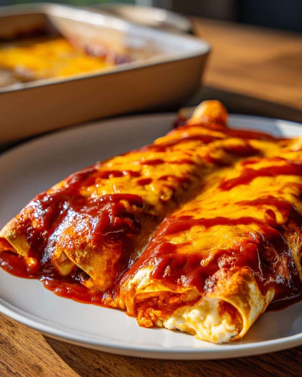 Sweet potato and black bean enchiladas - detail 1