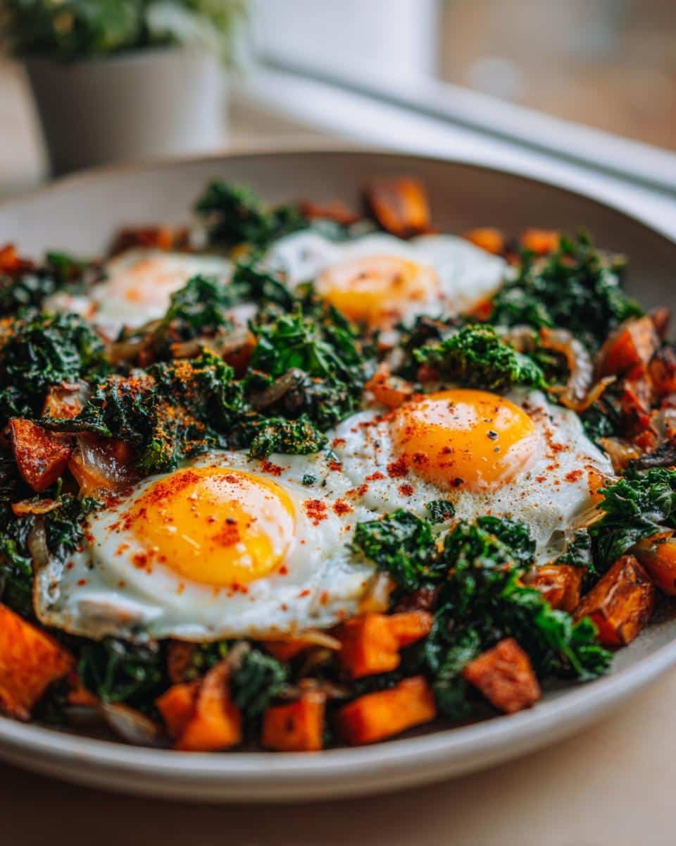 Sweet potato and kale hash - detail 1
