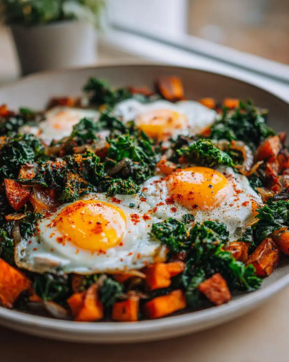 Sweet potato and kale hash - detail 1
