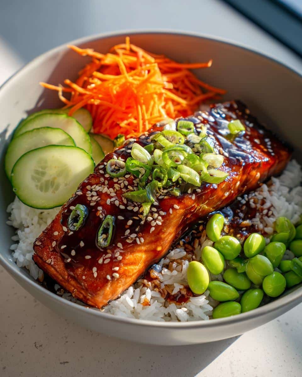 Teriyaki Salmon Bowls - detail 1
