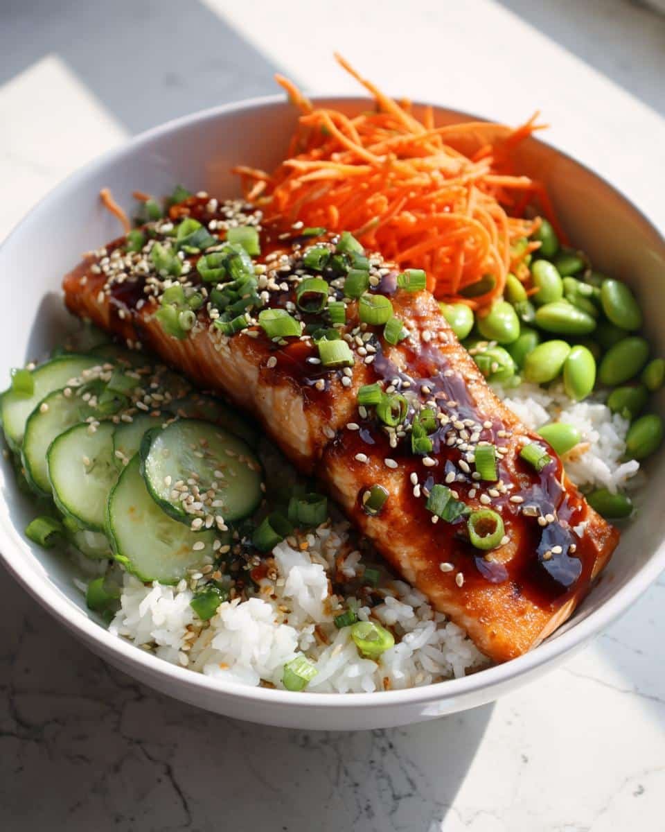 Teriyaki Salmon Bowls - detail 2