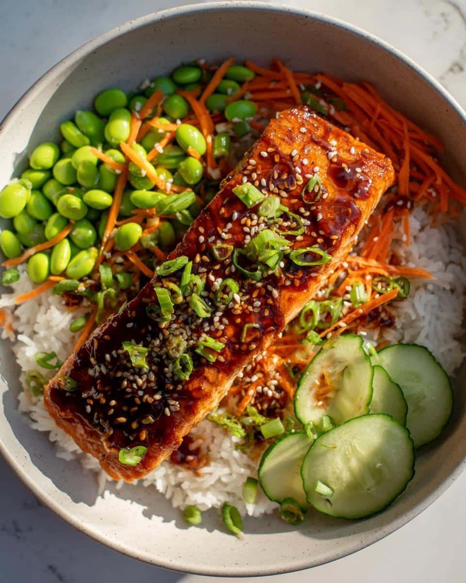 Teriyaki Salmon Bowls - detail 3
