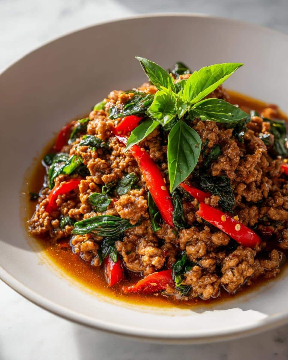 Thai Basil Beef - detail 1