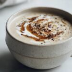 Vegan creamy cauliflower soup comfort bowl​