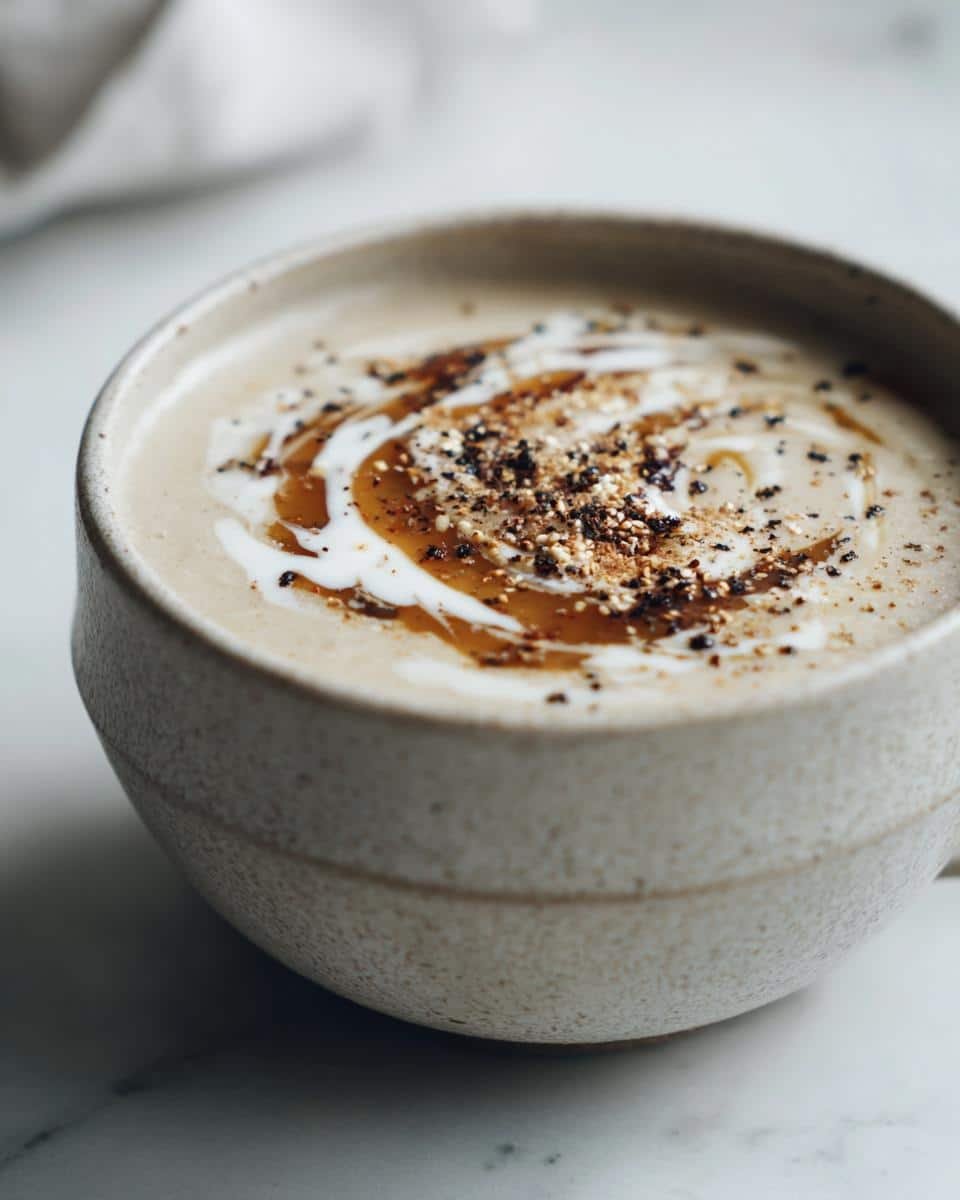30-Minute Vegan Creamy Cauliflower Soup Comfort Bowl Recipe